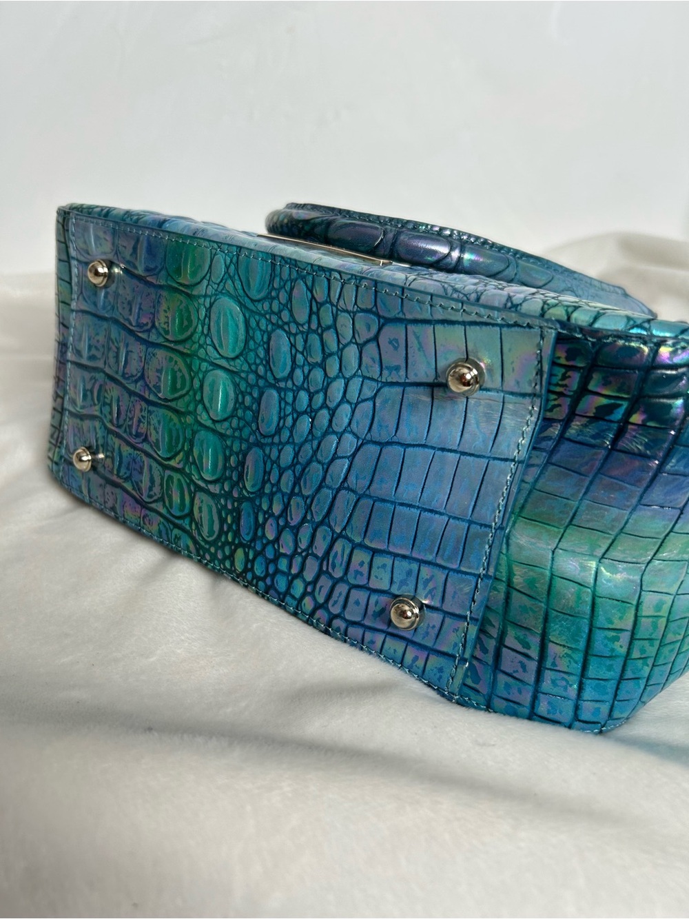 Brahmin Small Ashlee Blue Topaz Satchel - Picture 11 of 11